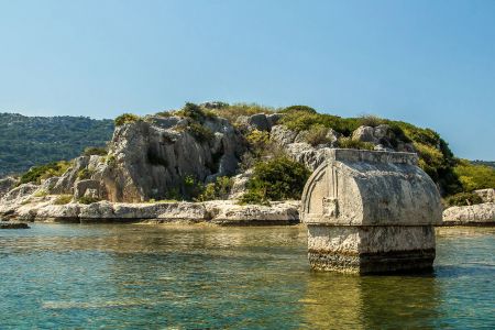 Остров Кекова: античный подводно-подземно-надземный комплекс в Турции
