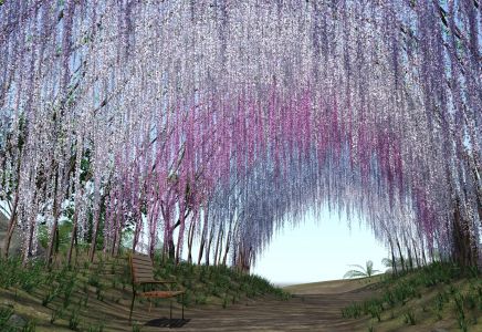 Романтичный ботанический сад Кавати Фудзи